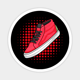 Block Tongue Red Sneaker Magnet